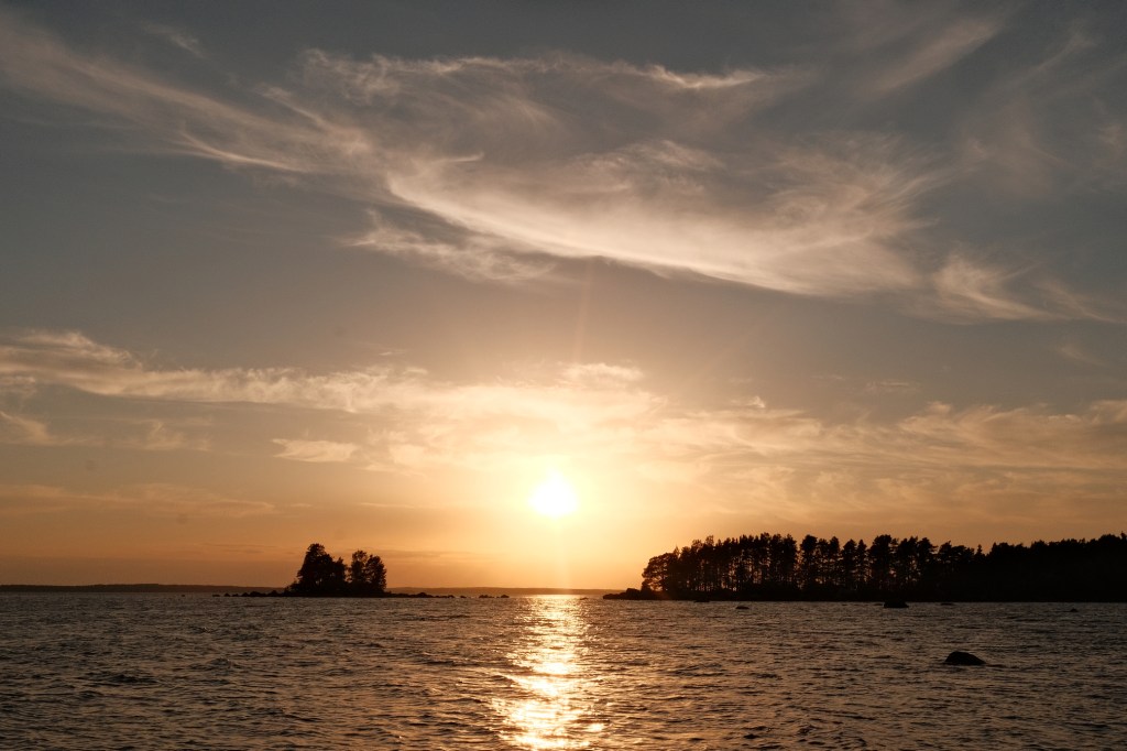 The Sun Set Behind the&nbsp;Trees