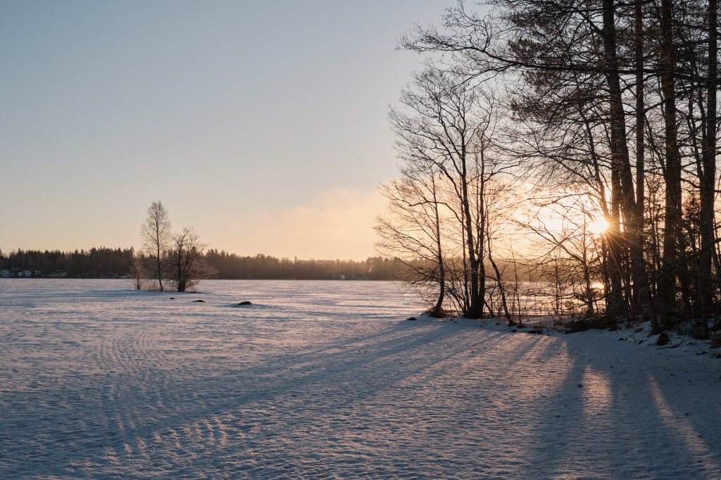 Sunrise at Lake&nbsp;Liesjärvi