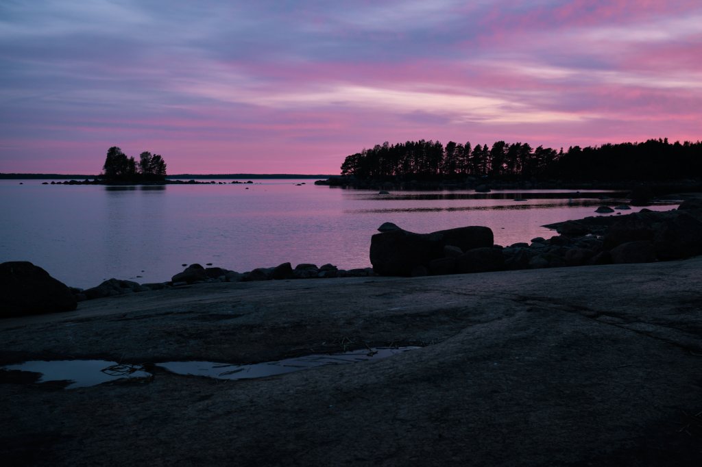 Colorful Skies and the Coast of Mussalo