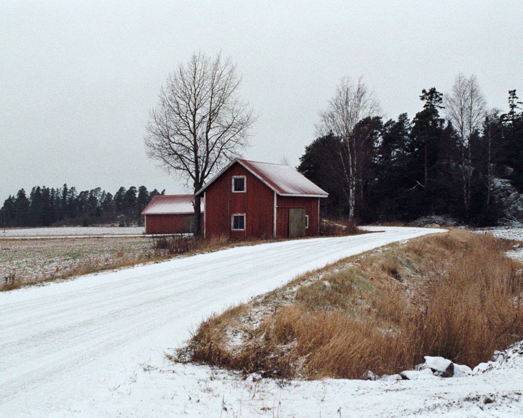 Winter Bike Ride in the Countryside
